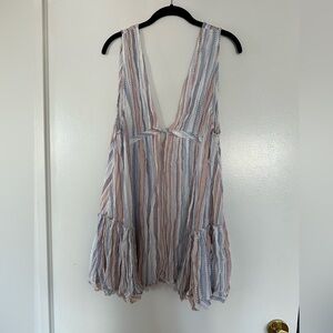 Cotton Candy Multicolor Striped Mini Dress